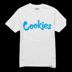 Cookies White Tee Blue Logo